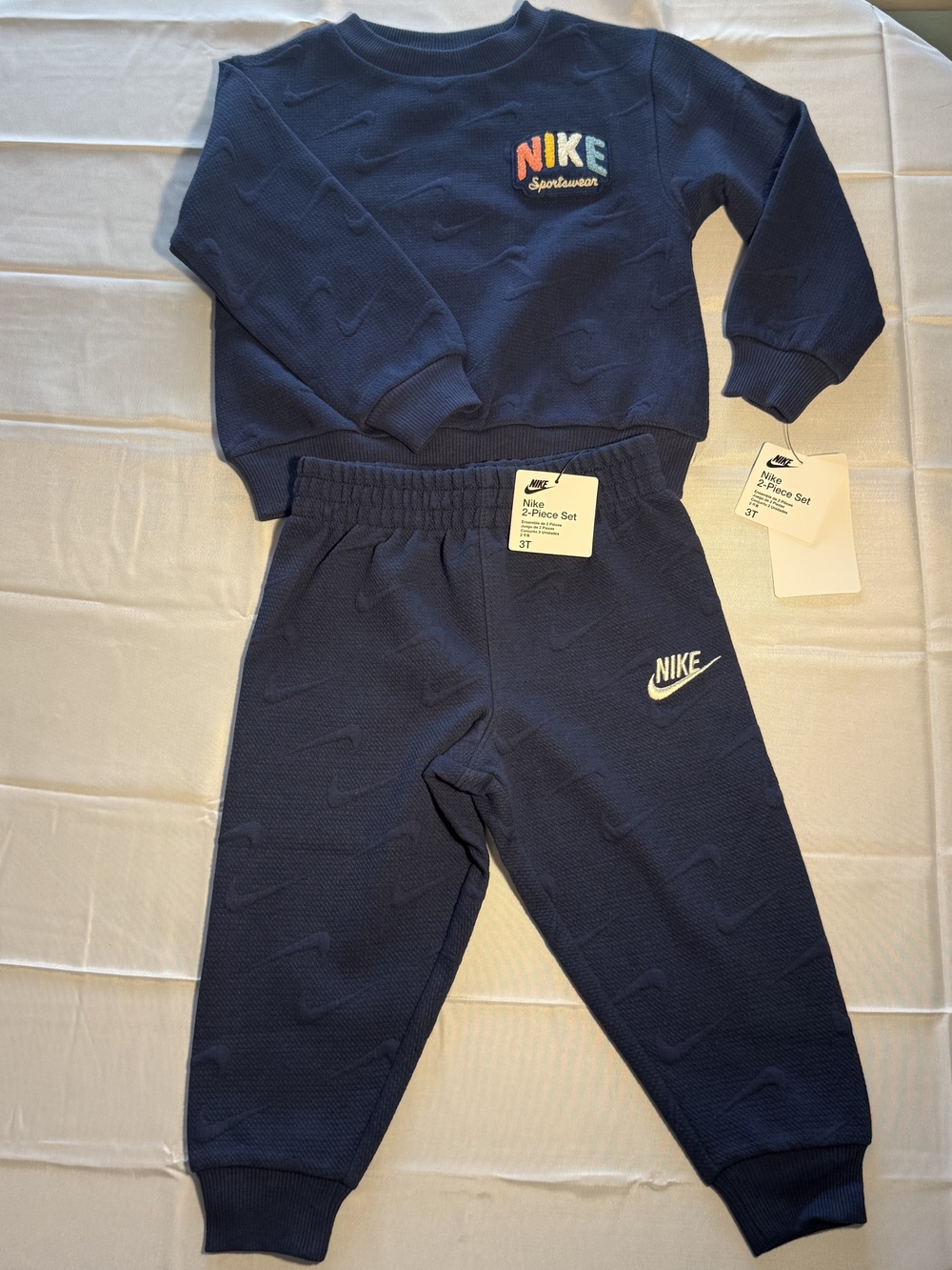 Nike Kids Navy Blue Sweatshirt & Joggers Set
